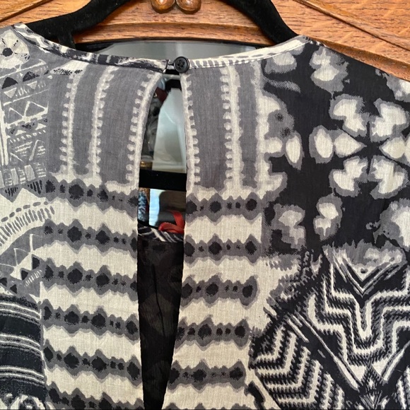 Love Sam Tribal Print Beaded Shift Dress - Picture 6 of 11